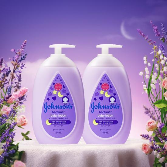 [最低価格 チャレンジ] ジョンソンズベイビー ベッドタイム ローション ダブル 企画（500ml＋500ml）