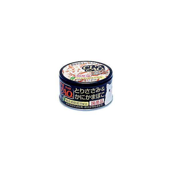 【1ケース】【お取り寄せ対象品】INABA イナバフーズ CIAO チャオ とりささみ&かにかまぼこ 85g [いなばペットフード CIAO(チャオ)] *48個