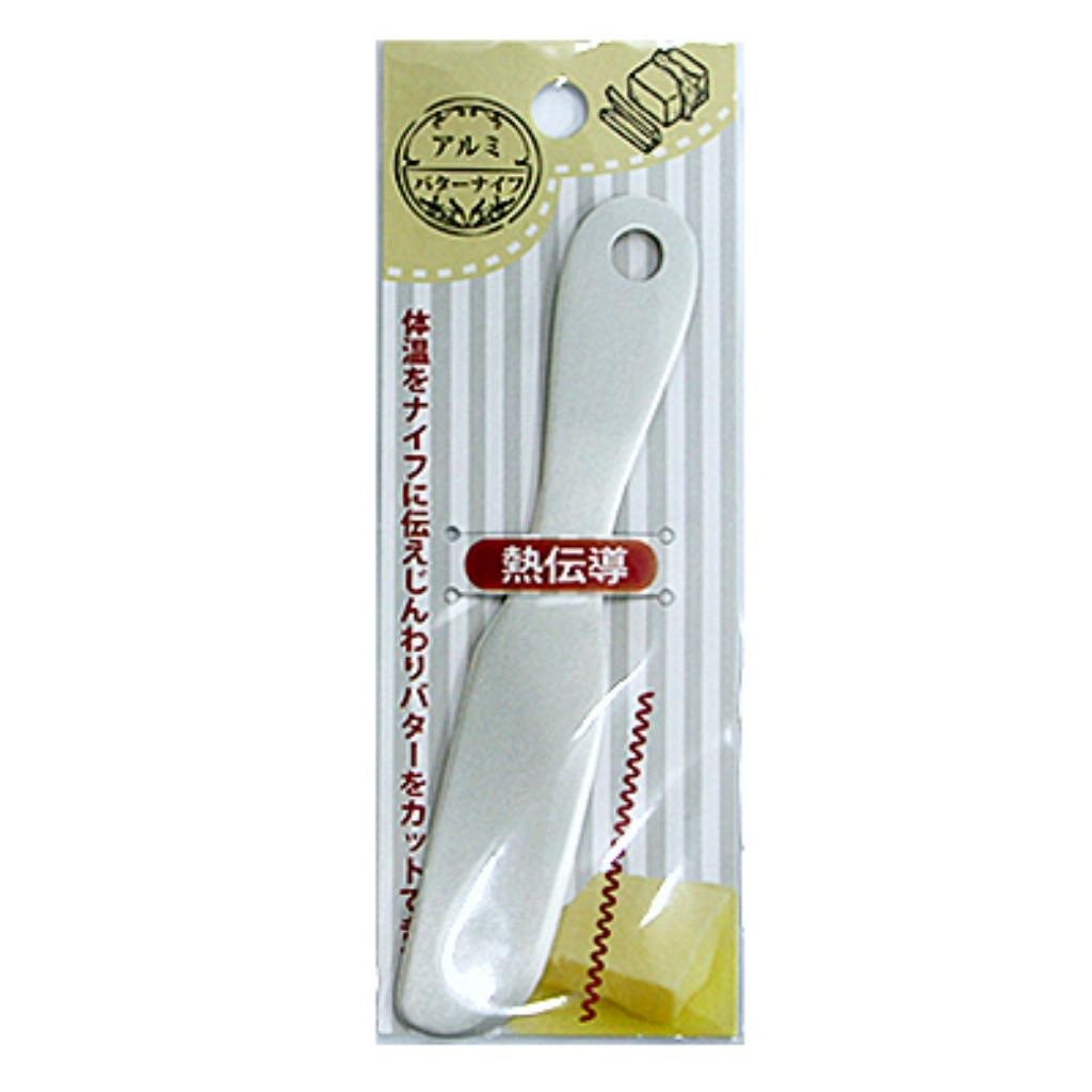 日本製 Japan セキカワ アルミ製　バターナイフ　無地　シルバー [xまとめ買い20]