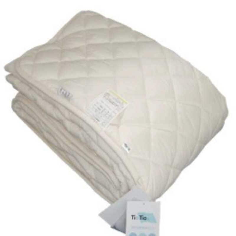 生毛工房　【ベッドパッド】TioTioウォッシャブルベッドパッド アイボリー [セミダブルサイズ /ベッドパッド]