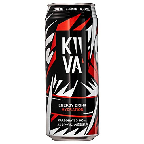 キーバ エナジードリンク 500ml×24本 [カフェイン160mg アルギニン625mg ガラナエキス200mg 合成着色料 保存料不使用 KIIVA ]