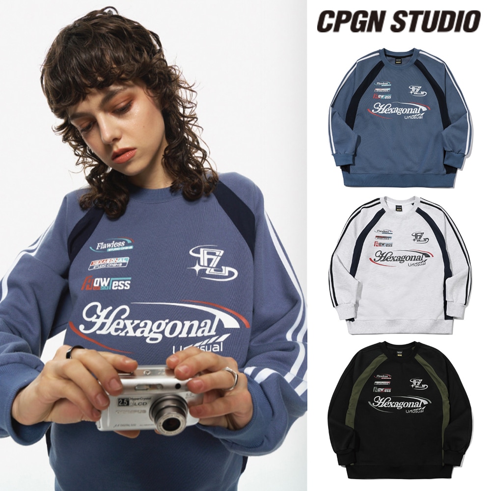 【CPGN STUDIO】 Hexagonal Raglan Sweatshirt