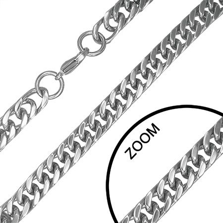 ダブル喜平チェーン ネックレス 太さ10mm 長さ61cm 首飾り サージカルステンレス316L アクセサリー 長い シンプル プレゼント 男性 彼氏 太い 太め 単品 stc00ncb029xx