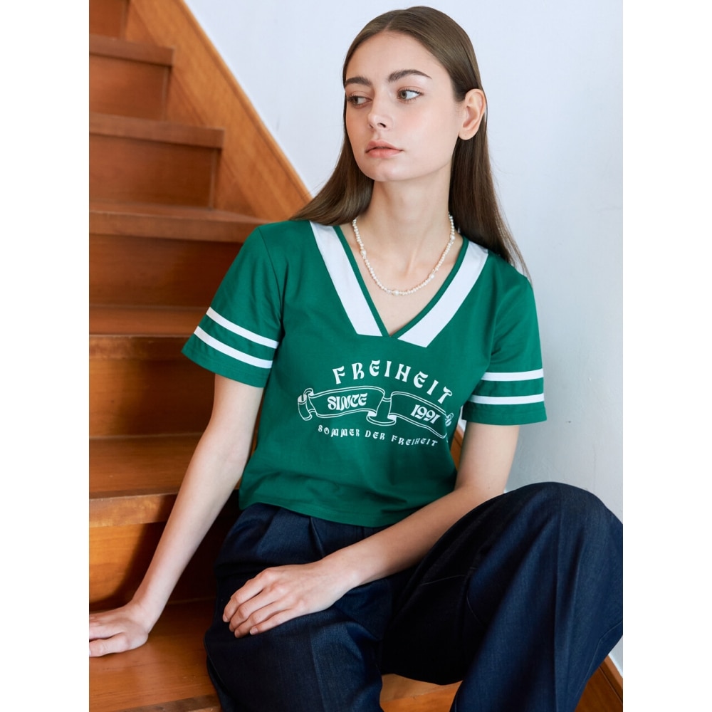 フリーダムカラーサマーロゴTシャツ（グリーン）