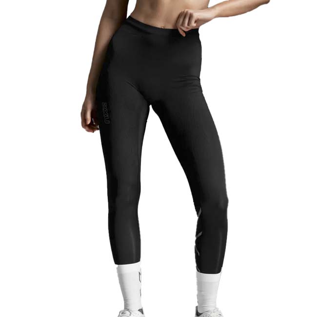 2XU(ツータイムズユー) 2026 レディース ライトスピード リアクト ハイライズ コンプレッションタイツ WA7516B-BLK／BRFブラック×Bリフレクティブ