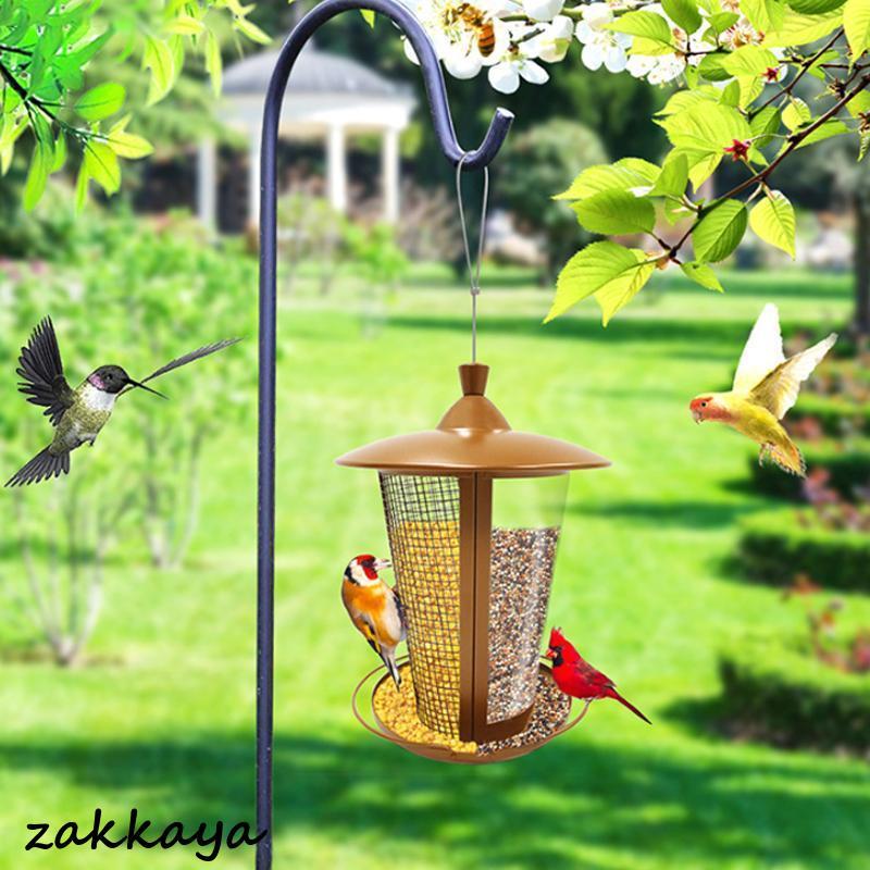 バードフィーダー 鳥餌箱 鳥愛好家 自動給餌器 頑丈 耐久性 合金 吊り下げ アウトドア 餌場 野鳥餌台 森林 防水 おしゃれ