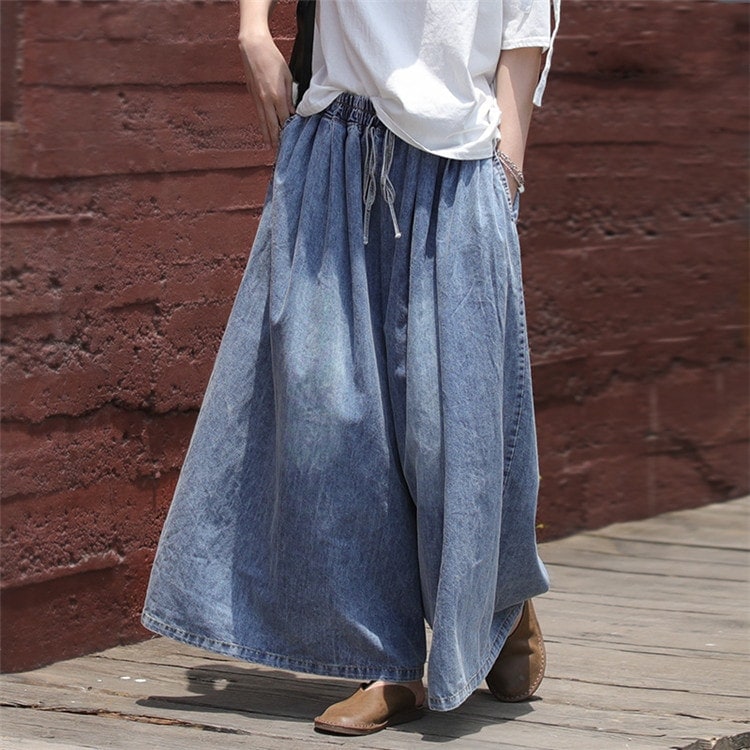 【即納】【3枚ご購入で200 OFF！】美 着痩せ 夏 春 ラシャ ボトムズ 大きいサイズ 体型カバー パンツ ロング丈 スカンツ ワイドパンツ ガウチョ スカーチョ 冬 秋 レディース パンツ ガウ