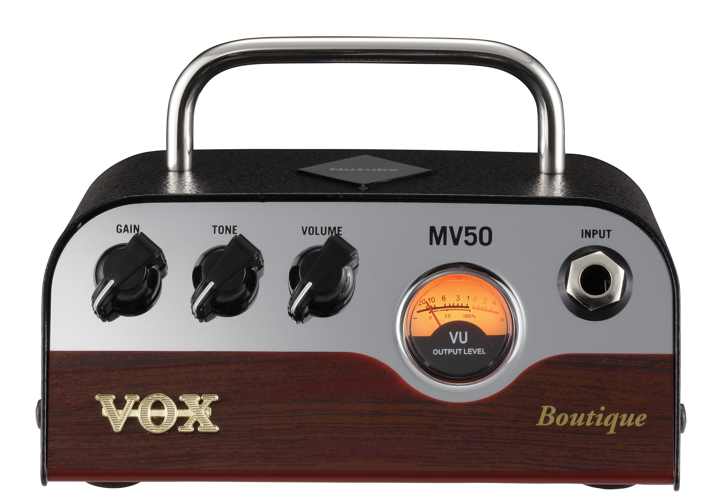 VOX Nutube搭載 ギター用 超小型 ヘッドアンプ MV50 Boutique 驚きの軽量設計 50Wの大出力 アナログ回路 自宅練習 スタジオ ステージに最適 持ち運び 伝説のブティックアンプ
