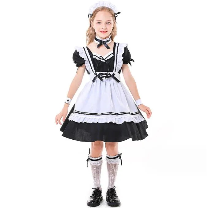 2025新作人気コスプレ メイド服 ハロウィン 衣装 キッズ 子供 ドレス 子供服 ドレス子供 ドレス 仮装 子ども お姫様 コス ハロウィン 仮装