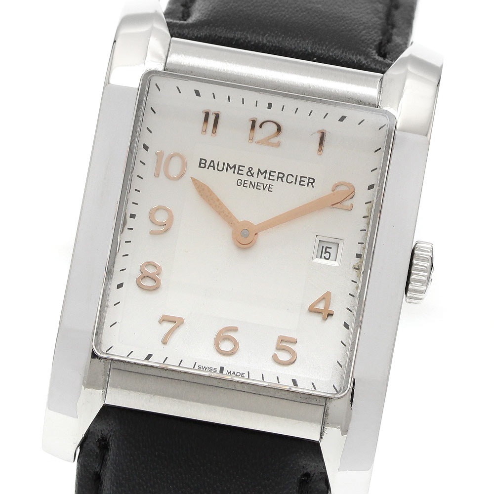 ボーム＆メルシェ Baume & Mercier 65693 ハンプトン デイト クォーツ メンズ _957012【中古】