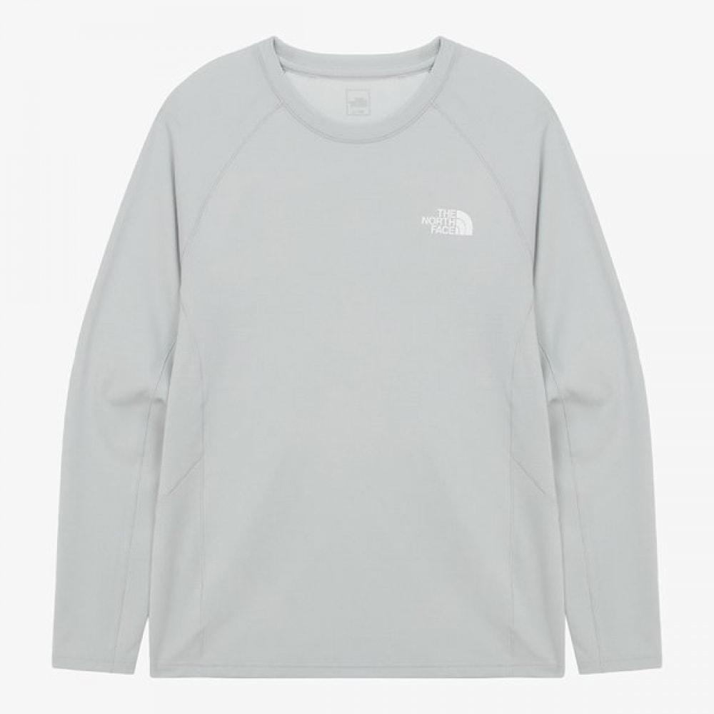 [ノースフェイス公式] NT7TR02C メンズビースティーロングスリーブラウンドTシャツ_クールグレー 5,550円