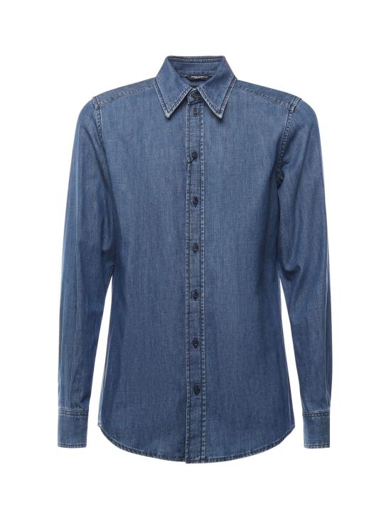 DOLCE & GABBANA Men Shirts G5IX8D G8LP1S9001 Blue