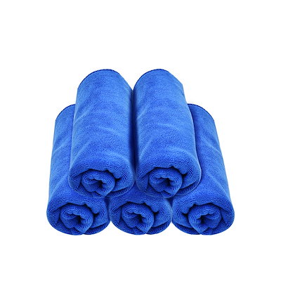 他サイト： UL マイクロファイバー 洗車 タオル 5枚 40*60cm 吸水 速乾 クロス 中判 洗車用品 厚手 クリーニング 家事 掃除 に適用の商品画像