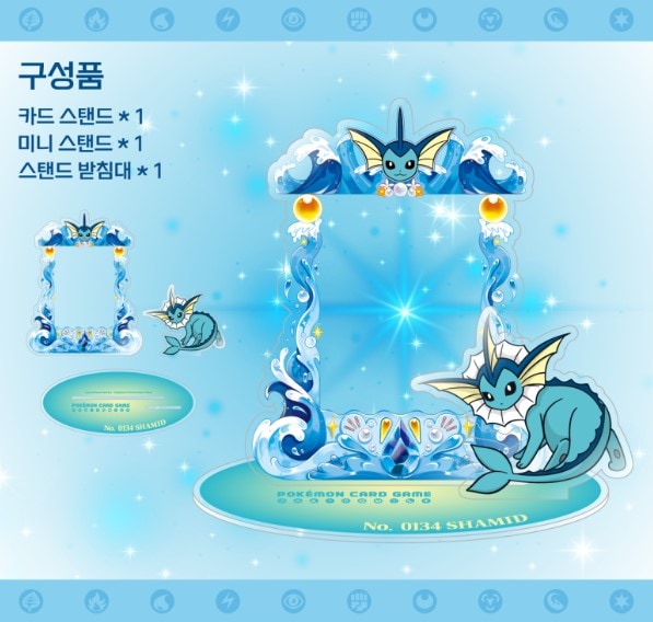 【韓国限定】ポケモン　ブラッキー　ブイズ　アクリルカードスタンド 韓国限定】ポケモン イーブイ ブイズ アクリルカードスタンド