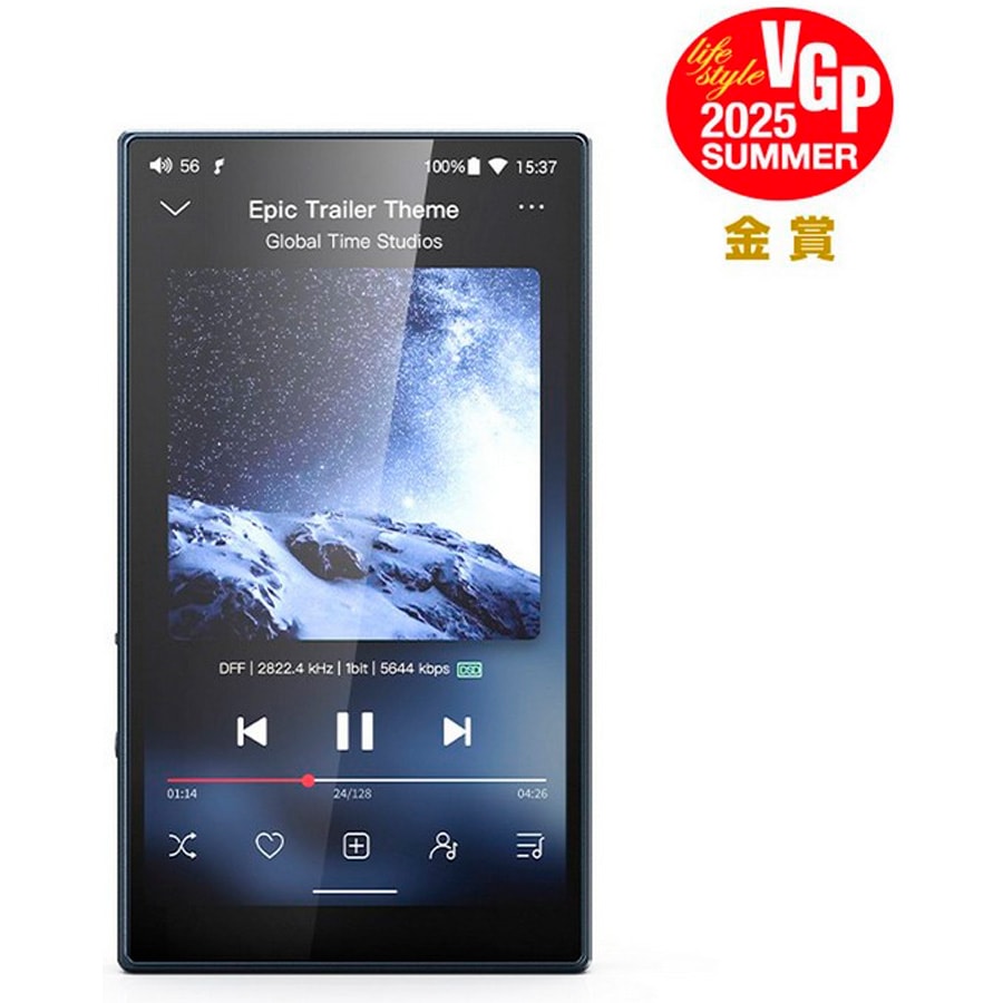 フィーオ FIO-M21-L デジタルオーディオプレーヤー64GB内蔵メモリ+外部メモリ対応（ダークブルー） FIOM21L