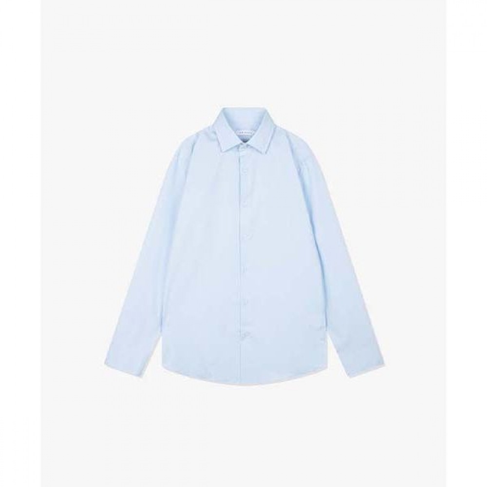 [リバークラッシュ] LKS31386スカイブルースリムフィットエリーレギュラーカラービジネスシャツ