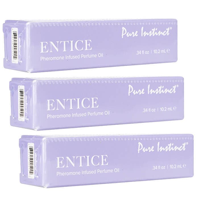 ピュアインスティンクト フェロモンインフューズドパフュームオイル(インタイス) 10.2ml 3本 PureInstinct フェロモン香水 男女兼用 海外発送便商品：日時指定不可