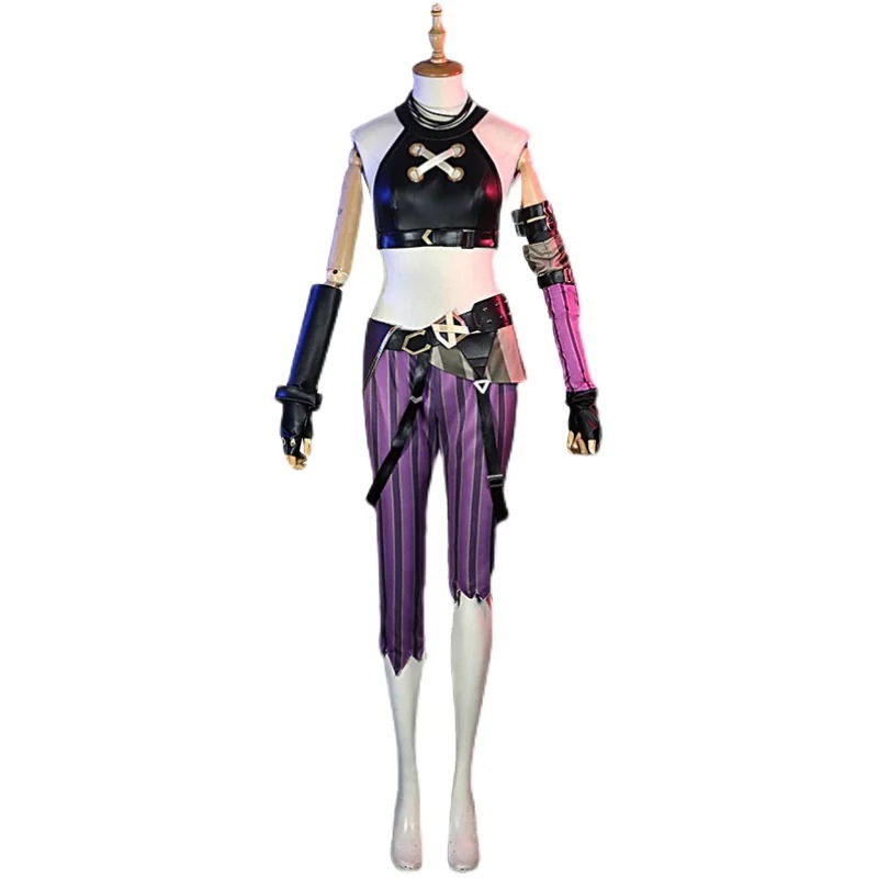 アーケイン ジンクス リーグオブレジェンド LoL Jinx コスプレ衣装 ハロウィン コスチューム