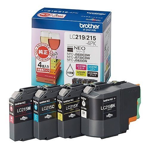 （まとめ買い）純正 インクカートリッジ 大容量 4色パック LC219/215-4PK [x3] 27,889円