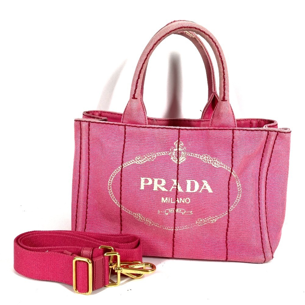 ショルダーバッグ ロゴ カナパ MINI ミニ カバン 斜め掛け トートバッグ ハンドバッグ キャンバス ピンク
