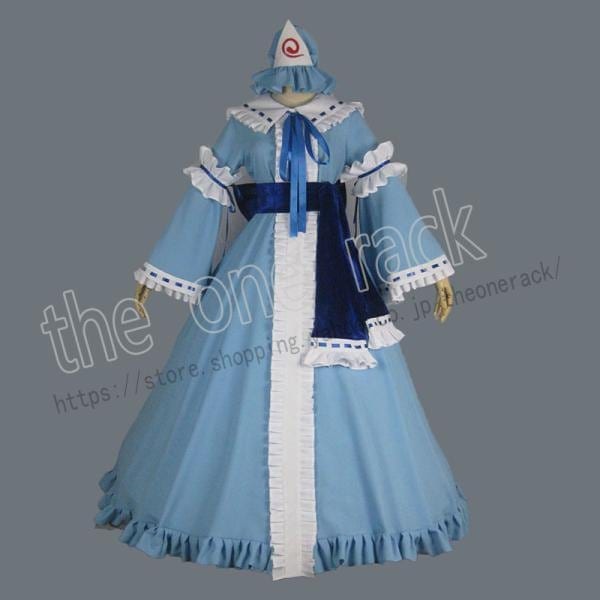 東方プロジェクト 風 西行寺幽々子コスプレ衣装 コスチューム ロールプレイ イベント 演出服 アニメ変装 仮装 ハロウィン