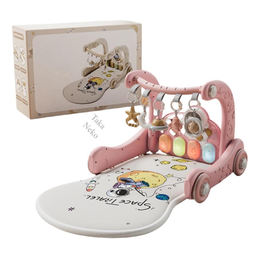 ベビージム プレイマット 赤ちゃん 玩具 新生児プレイマット 新生児音楽フィットネス ファッションおもちゃ 室内遊具 知育玩具 ベビーおもちゃ 幼児おもちゃ 赤