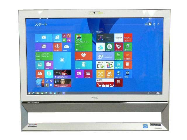NEC デスクトップパソコン 中古パソコン VS370/S ホワイト デスクトップ 一体型 本体 Windows8.1 Celeron DVD 地デジ/BS/CS 4GB/1TB 送料無料 中古