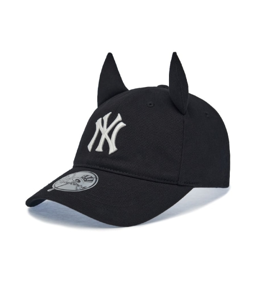 【MLB】 Signature Devil Unstructured Ball Cap NY BLACK キャップ 正規品