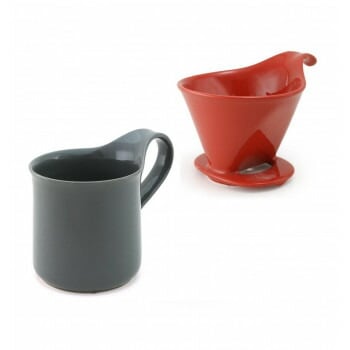 ZERO JAPAN（ゼロジャパン） ドリッパー＆カフェマグセット ドリッパートレイ付 DMZ-16 TO/SGY