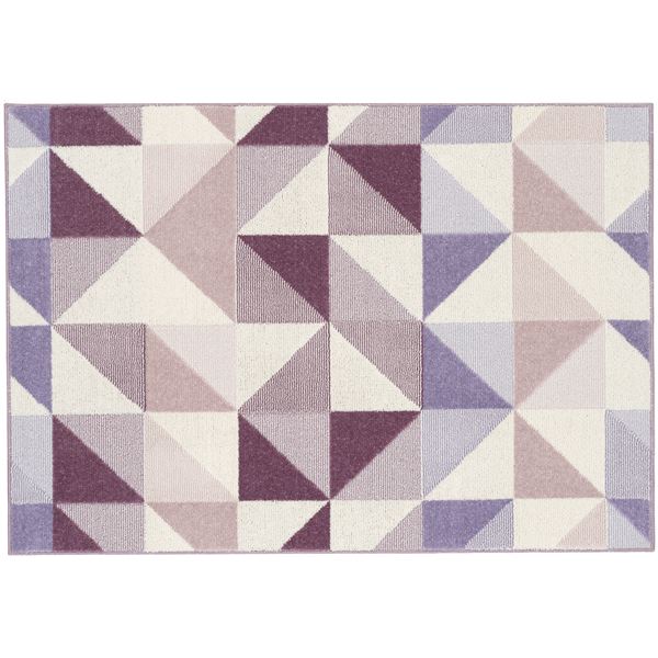 スミノエ アレルブロック ラグ シーン 約幅130x長さ190cm パープル 日本製