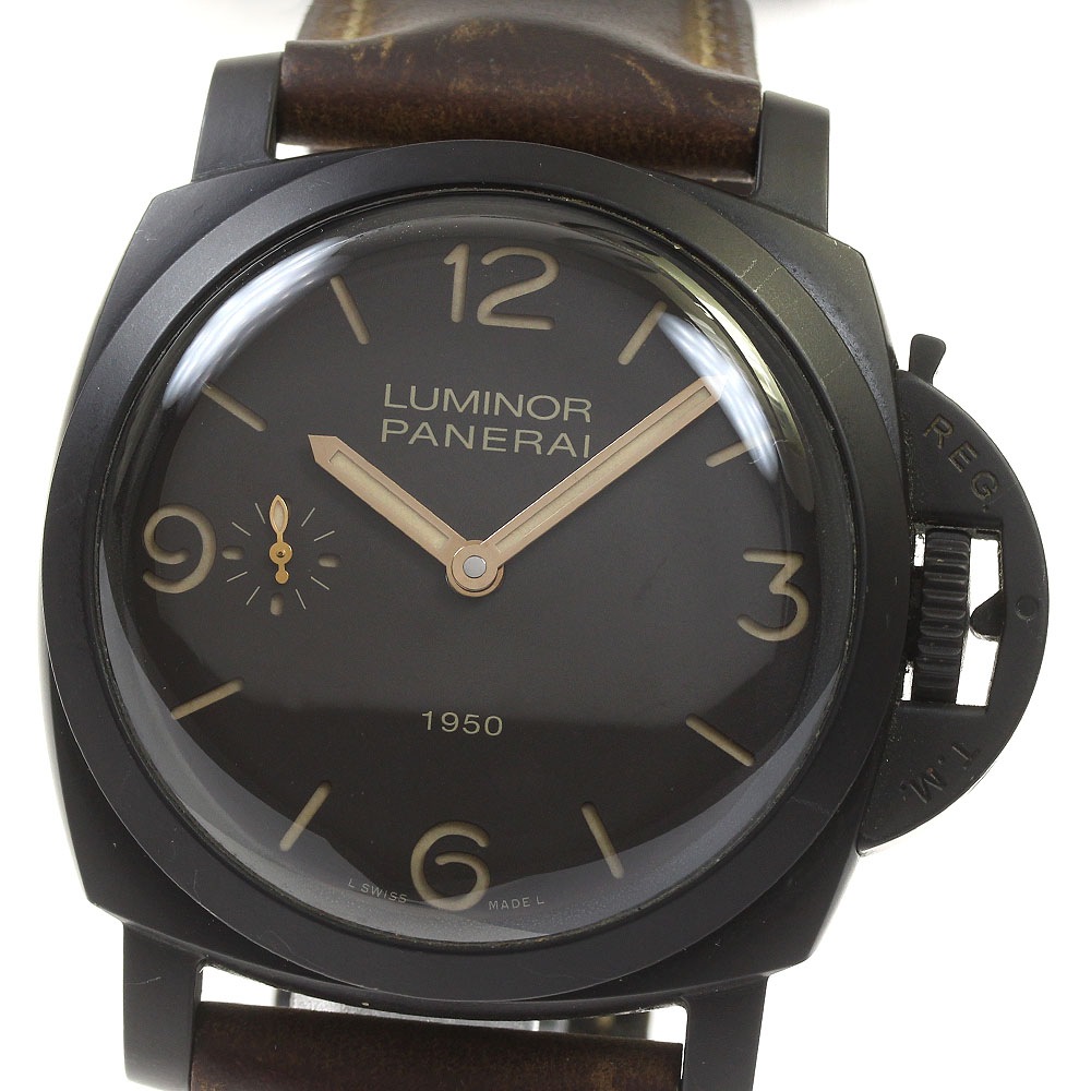パネライ PANERAI PAM00375 ルミノール 1950 コンポジット 3デイズ 手巻き メンズ 保証書付き_816459【中古】