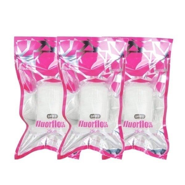 フロアフロス 250m 詰め替え用 3個セット 歯科医院取扱品 白