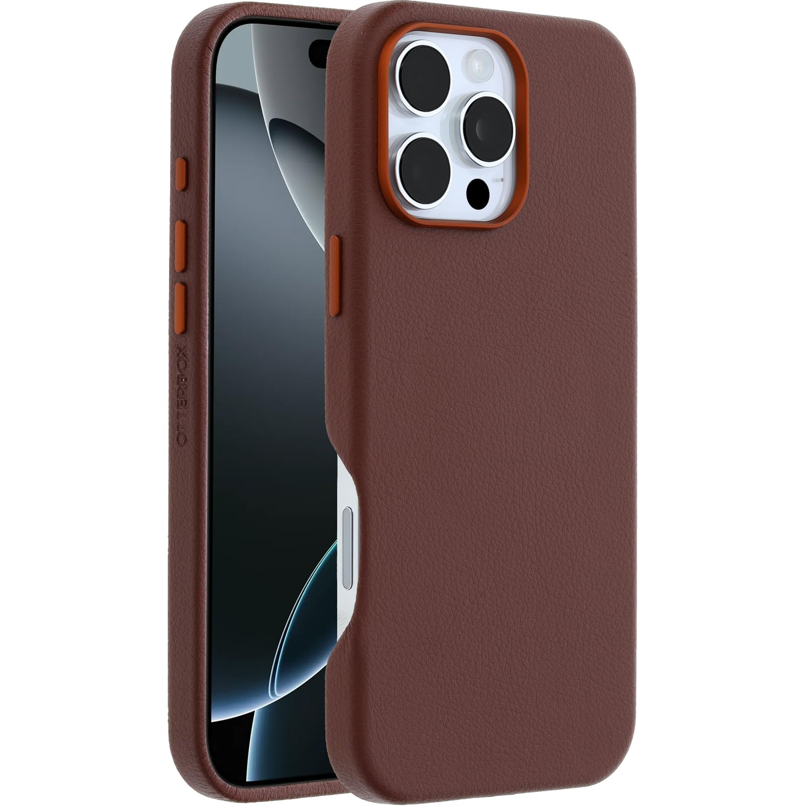 【OtterBox】全米No1ブランド 軍事規格の3倍の強度 iPhone 16 Pro Max用 耐衝撃 衝撃吸収 米軍MIL規格 Magsafe対応 サボテンレザーケース Symmetry Cac