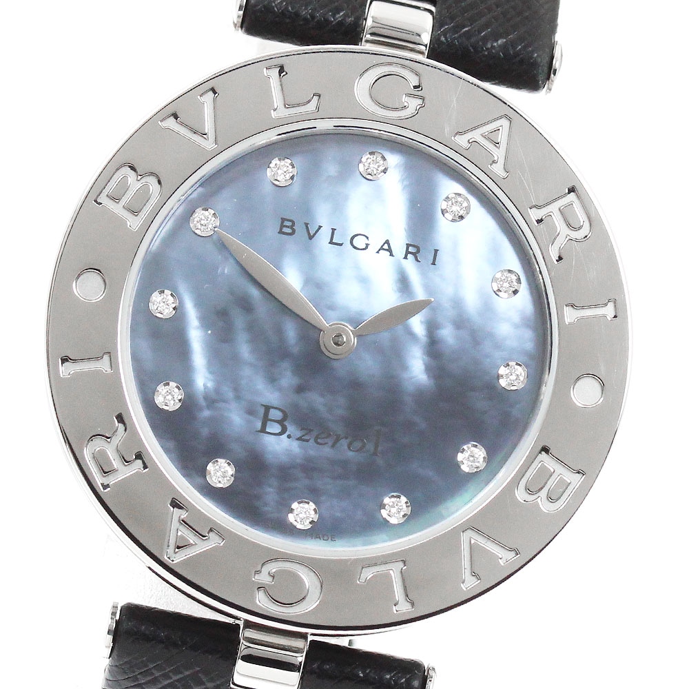 ブルガリ BVLGARI BZ30S B.zero1 12Pダイヤ クォーツ レディース 良品 保証書付き_943372【中古】
