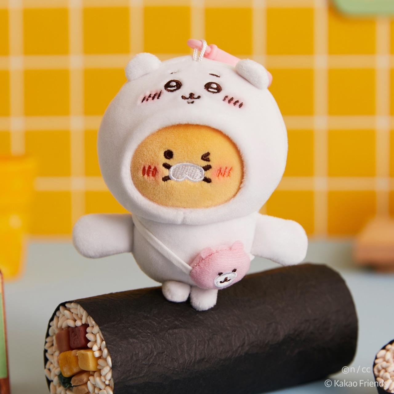 Qoo10] カカオフレンズ ちいかわxチュンシク キーリングぬいぐる