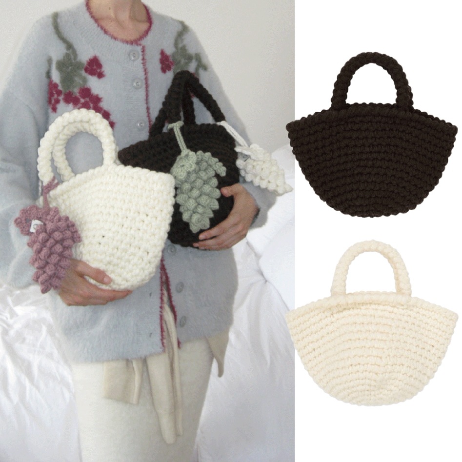 24FW Handmade Knit Tote Bag (2 colors)