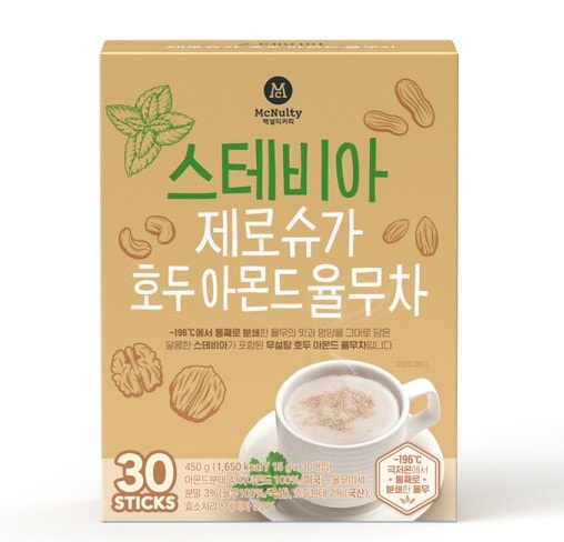 McNultyステビアゼロシュガークルミアーモンドハトムギ茶15g x 30個