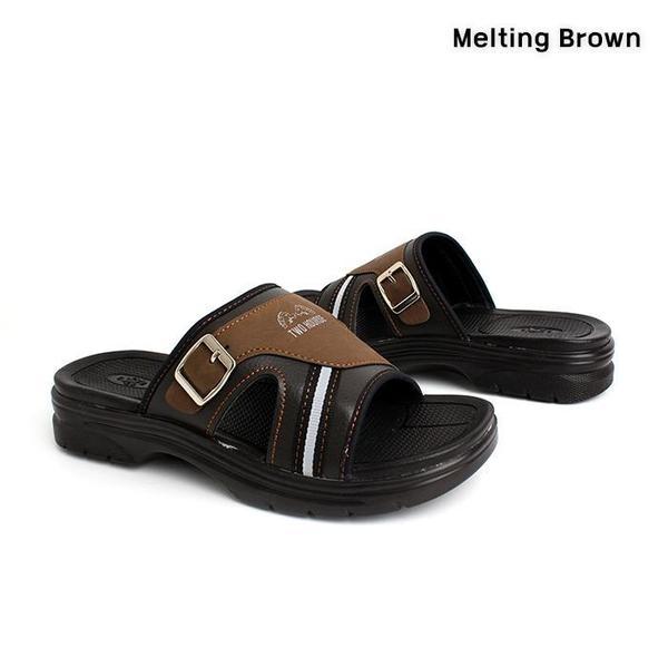 メンズ 夏 カジュアル クッション スリッパ 2色