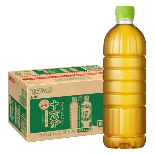 アサヒ飲料 十六茶 ラベルレスボトル 630ml×24本 [お茶] [ノンカフェイン]