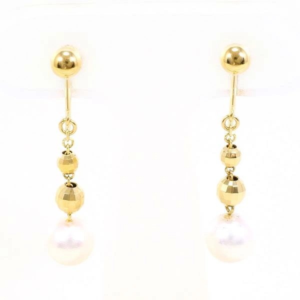 K18 18金 YG イエローゴールド イヤリング パール(真珠) ジュエリー 中古