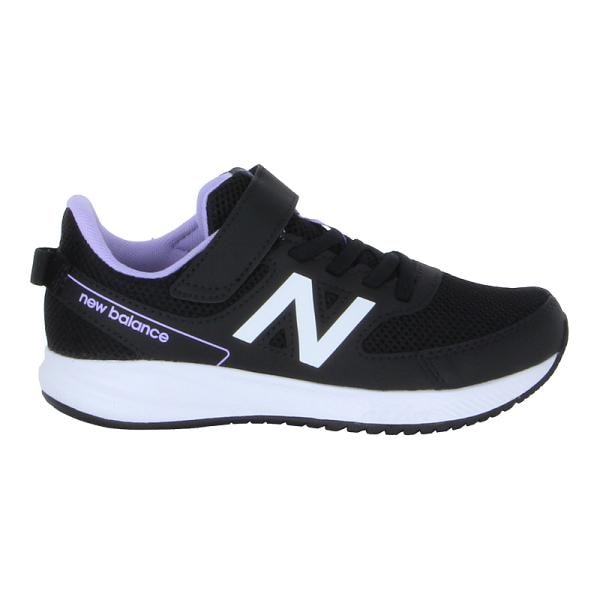 ニューバランス new balance スニーカー 子供靴 キッズ ジュニア シューズ 女の子 運動靴 靴 NB YT570PP3 W ブラック/パープル [2024年秋冬新作] 9月未定日発売