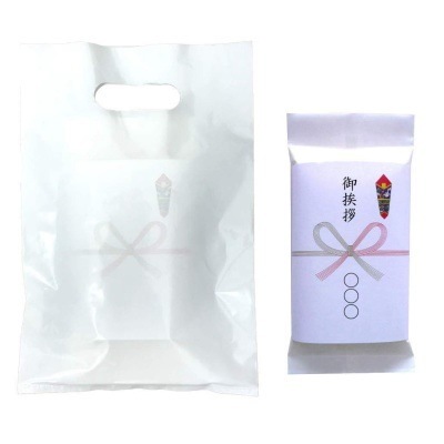 引越し 御挨拶の粗品 高級銘柄米 新潟県産コシヒカリ 棚田米 300g(2合) 精米 50袋セット 新米 手提げ袋付き