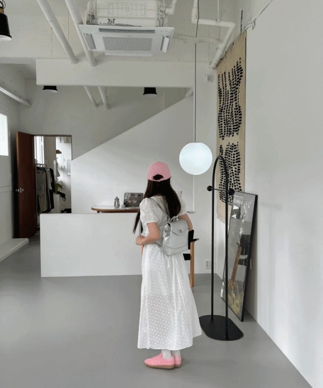 レースパンチングops[ホワイト]ロングワンピース/夏ワンピース/ワンピースおすすめ/ワンピースコーディネート/夏コーディネート/y2kカジュアル