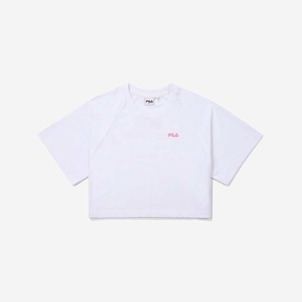 FILA ホットサマークロップ Tシャツ_FS2RSF2452F_WHI