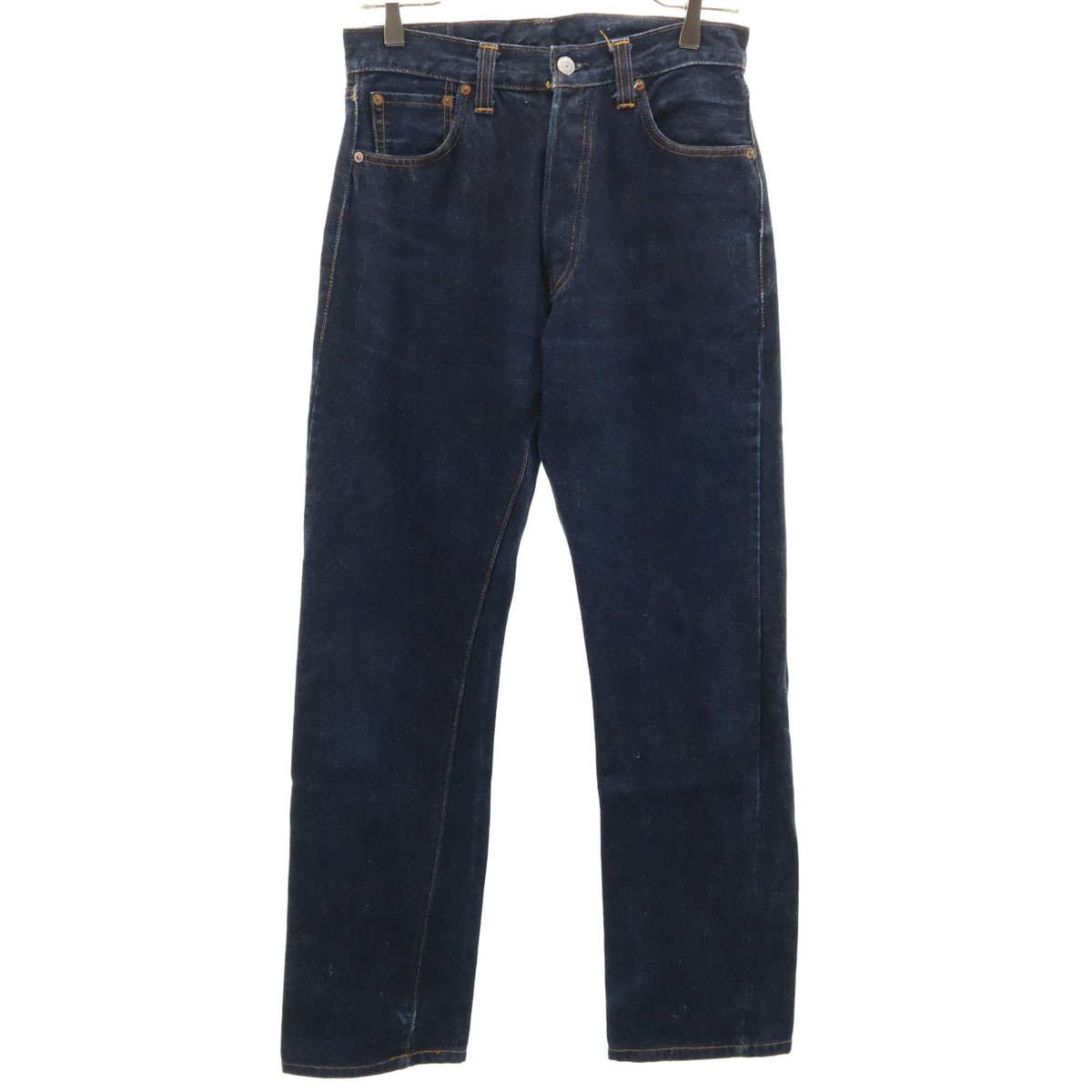00s 501XX USA製 555 バレンシア工場 ビッグE 赤耳 ストレートデニムパンツ W31 インディゴ ジーンズ Vステッチ 隠しリベット メンズ 古着 18,588円