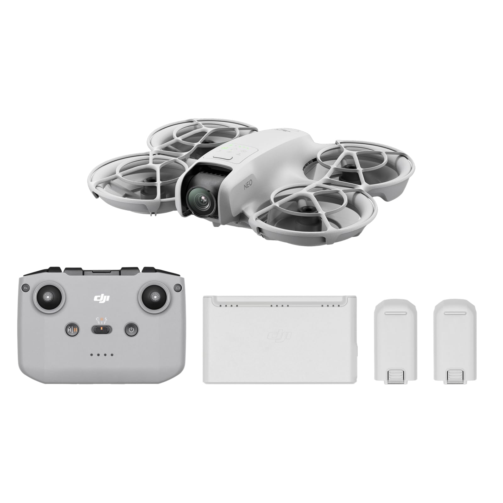 DJI Neo Fly More コンボ(RC-N3付属) ドローン カメラ付き 4K UHDカメラ 小型ドローン fpvドローン バッテリーx3 合計飛行時間54分 135g軽量 自動追跡ドローン