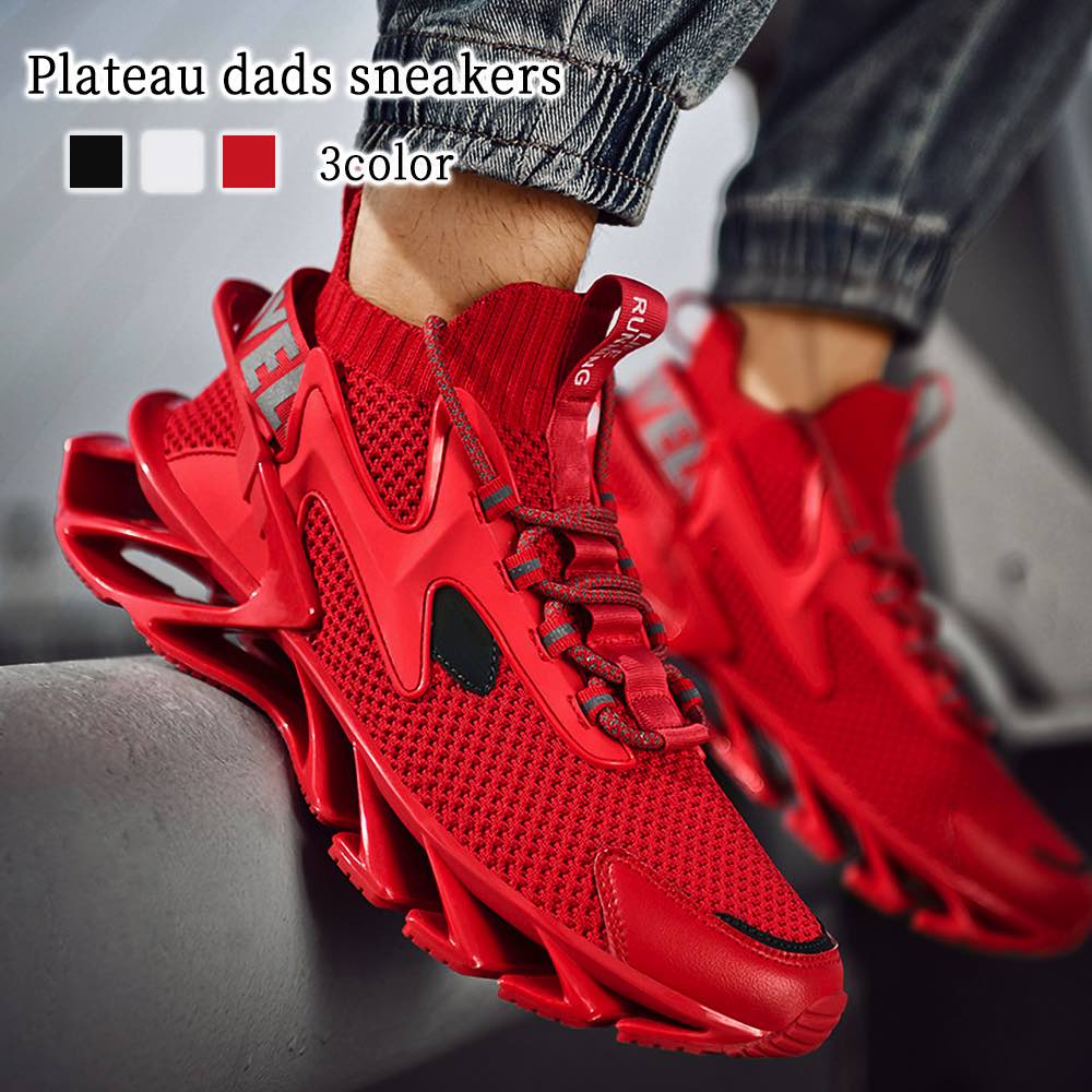 スニーカー メンズ 厚底ダッドスニーカー ローカット 黒 厚底 幅広 夏 シークレットシューズ 秋 かかとなし 冬 ランニング ハイカット 4E 白 高い ブラック 防水 マジック 靴紐 おしゃれ 疲