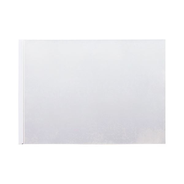 (まとめ) TANOSEE スライディングレールホルダー A3ヨコ 20枚収容 ホワイト 1パック（10冊） (×10セット)