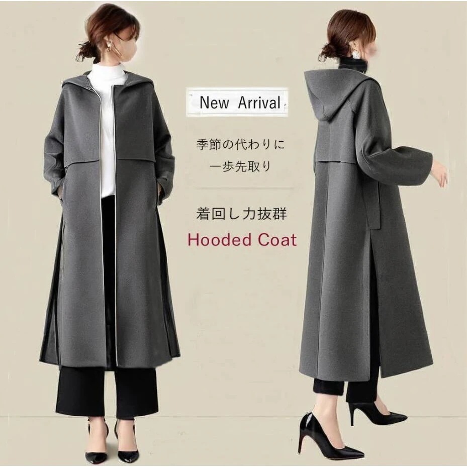 韓国スタイル 春アウター セミロング丈 ウールコート コート 厚手 おしゃれ ウォーム トレンチコート アウター レディースアウター おしゃれ ウールコート