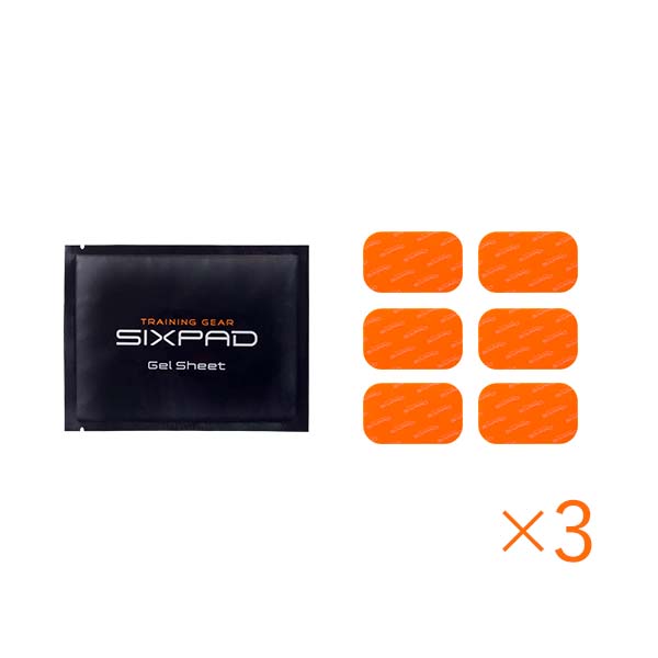 シックスパッド アブズフィット 高電導ジェルシート 3個セット